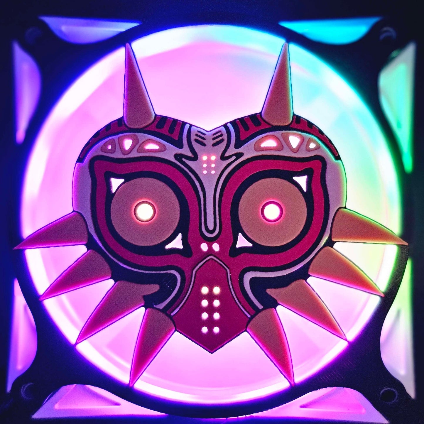 Nintendo Legend of Zelda Majora’s Mask Skull Kid Custom 3D Printed Artisan Gaming Computer Fan Grill