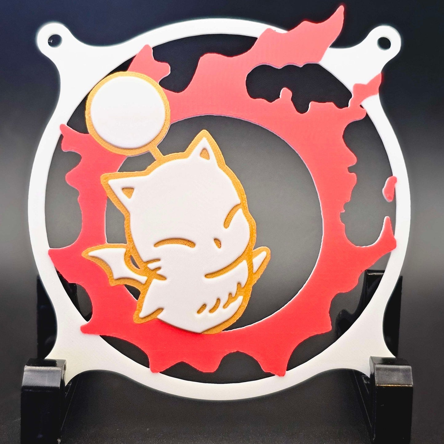 Final Fantasy XIV 14 FFXIV Moogle Meteor Custom 3D Printed Artisan Gaming Computer Fan Grill