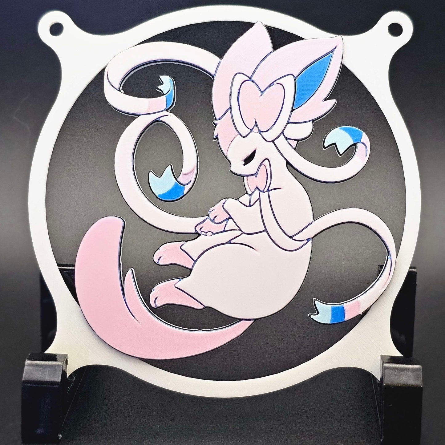 Pokemon Sylveon Custom 3D Printed Artisan Gaming Computer Fan Grill