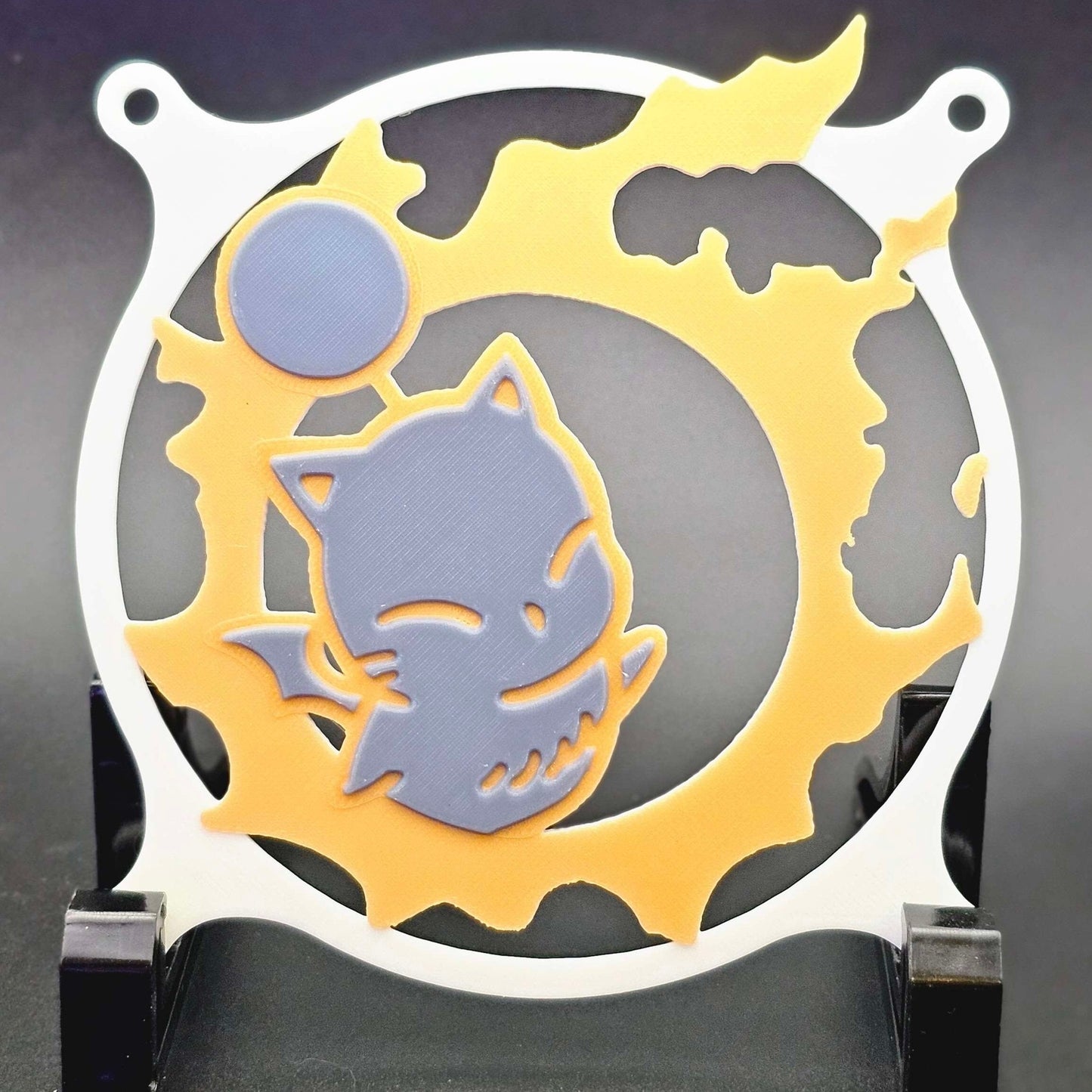 Final Fantasy XIV 14 FFXIV Moogle Meteor Custom 3D Printed Artisan Gaming Computer Fan Grill - 10th Anniversary Edition -
