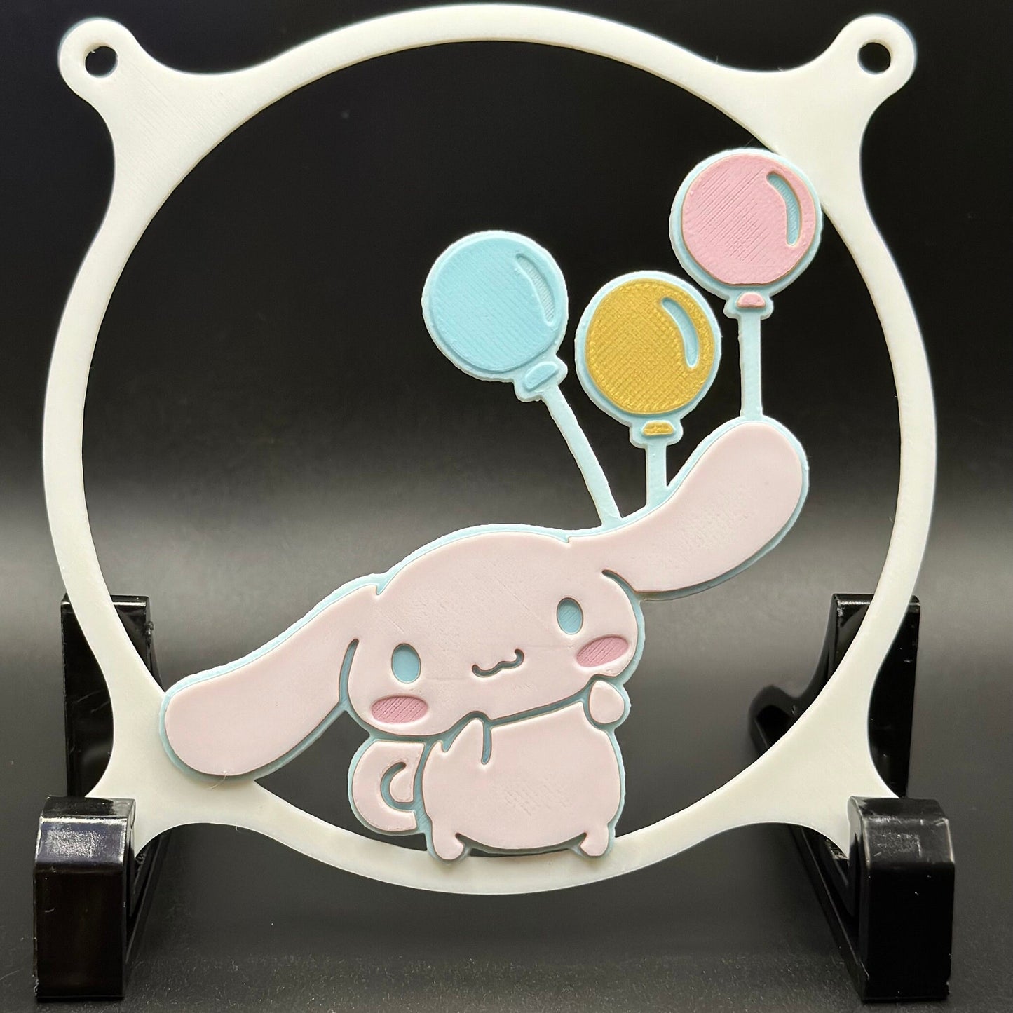 Sanrio Cinnamoroll Balloon Custom 3D Printed Artisan Gaming Computer Fan Grill