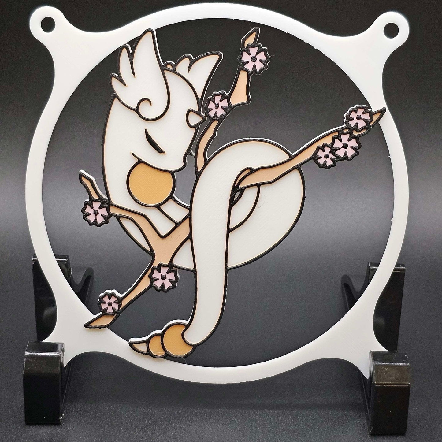 Pokemon Dragonair Cherry Blossom Custom 3D Printed Artisan Gaming Computer Fan Grill - Moonlight Edition -