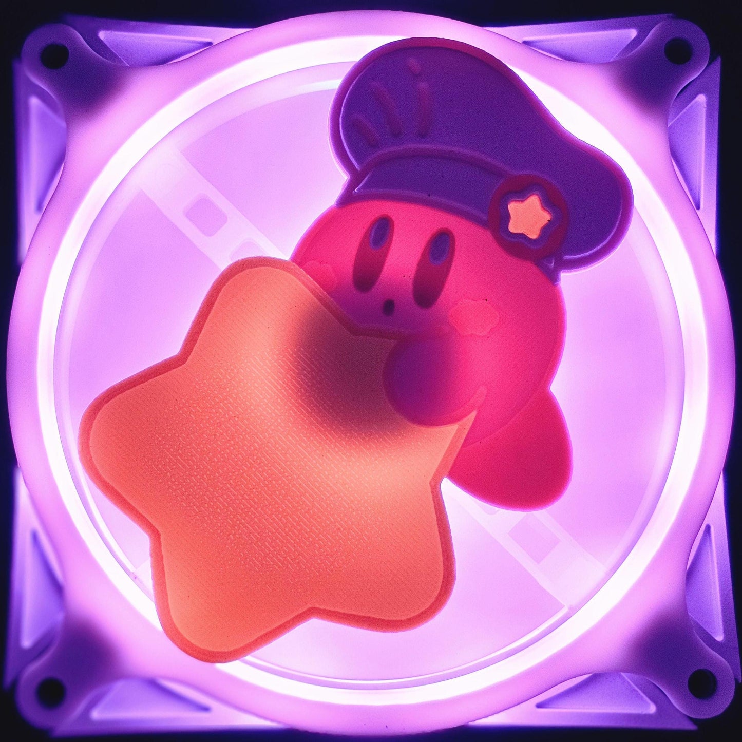 Nintendo Kirby Cafe Star Custom 3D Printed Artisan Gaming Computer Fan Grill
