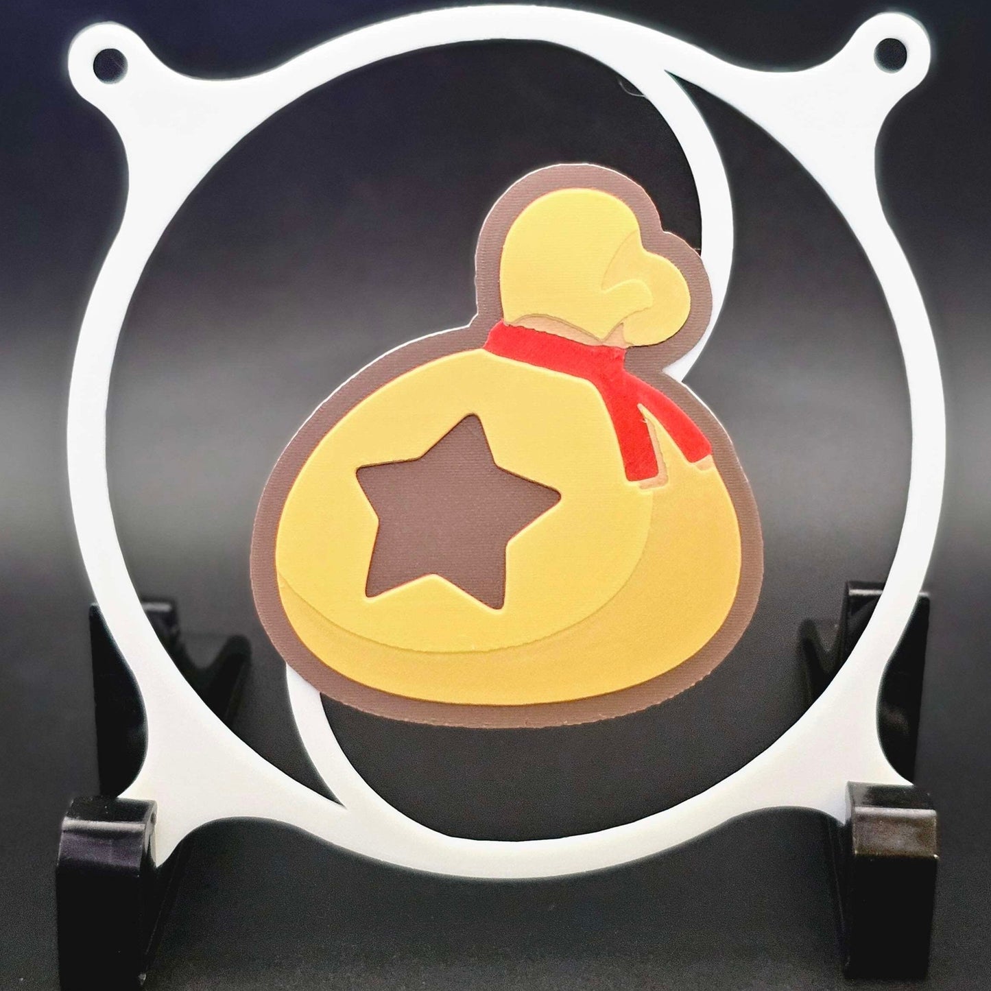 Nintendo Animal Crossing Bells Money Bag Custom 3D Printed Artisan Gaming Computer Fan Grill