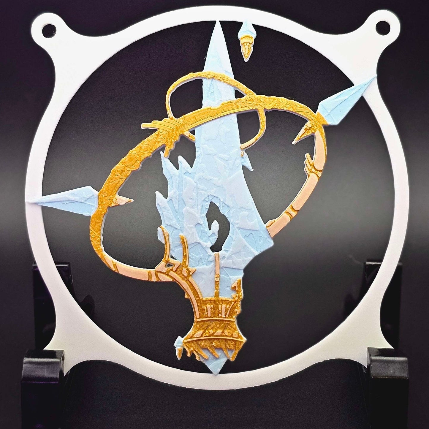 Final Fantasy XIV 14 FFXIV Aetheryte Custom 3D Printed Artisan Gaming Computer Fan Grill