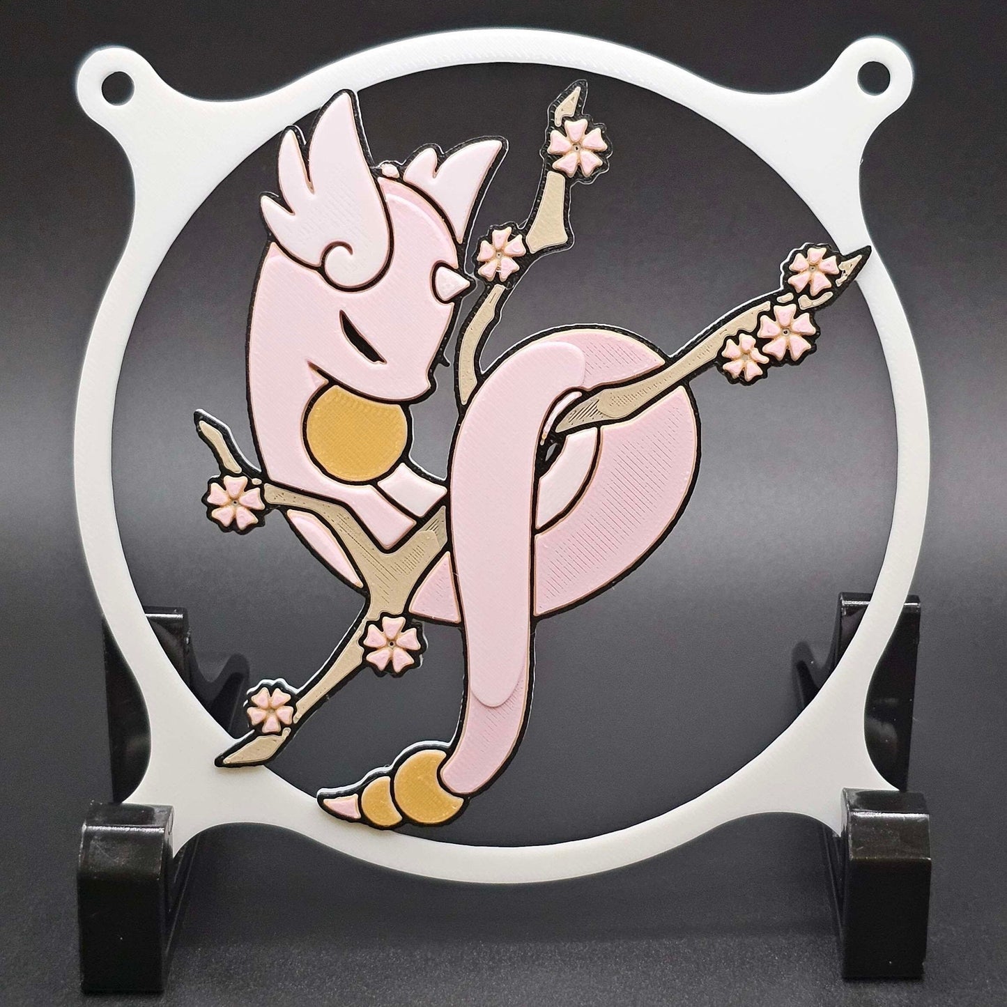Pokemon Dragonair Cherry Blossom Custom 3D Printed Artisan Gaming Computer Fan Grill - Classic Edition -
