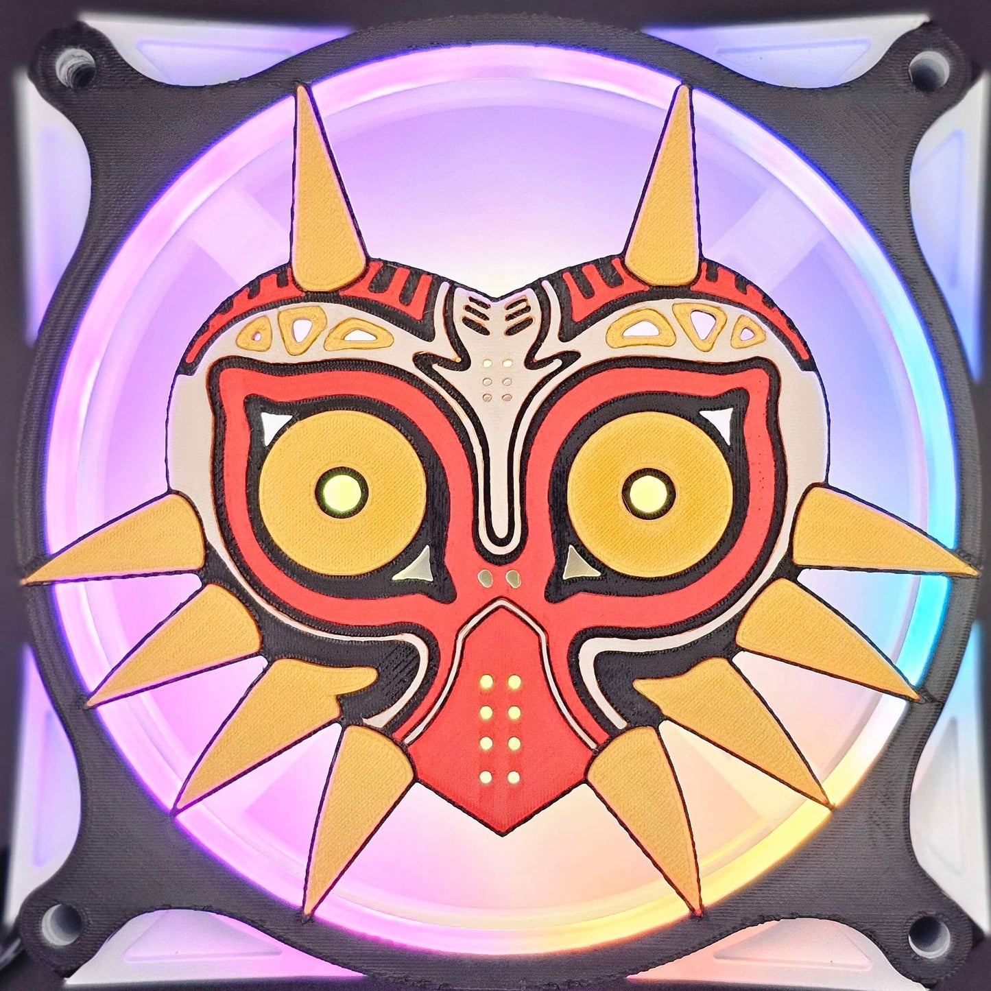 Nintendo Legend of Zelda Majora’s Mask Skull Kid Custom 3D Printed Artisan Gaming Computer Fan Grill
