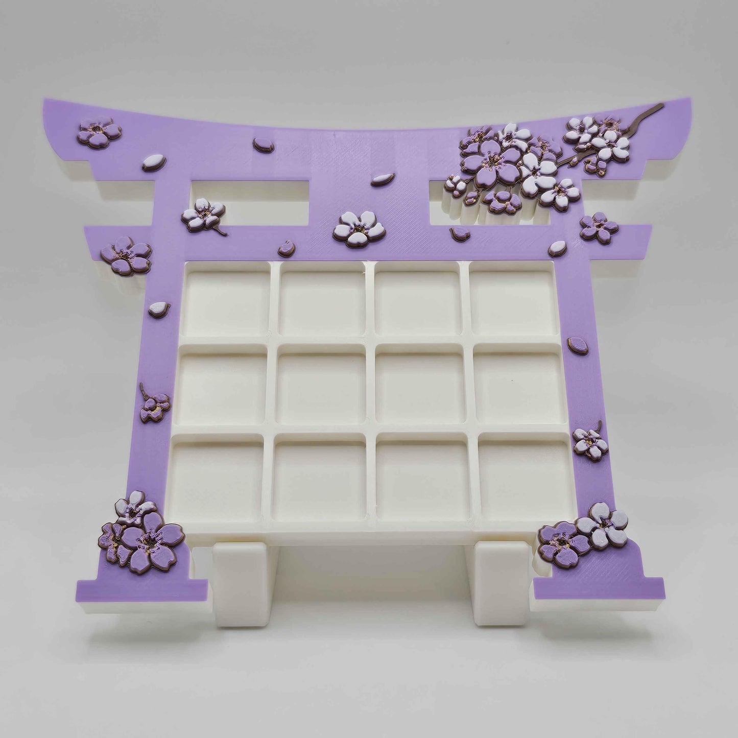 Japanese Cherry Blossom Sakura Torii Gate Custom 3D Printed Artisan Computer Keycap Display Tray (Keycaps NOT Included)