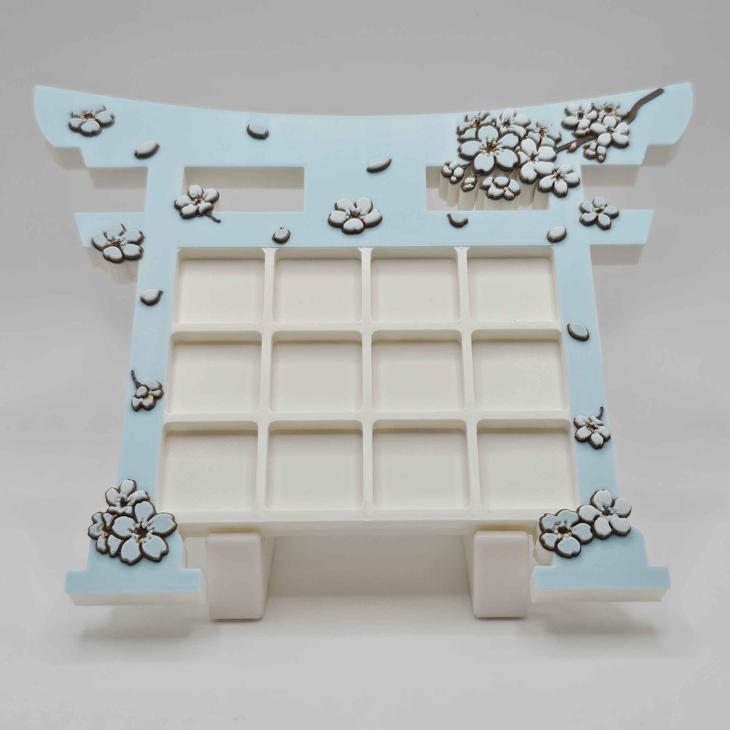 Japanese Cherry Blossom Sakura Torii Gate Custom 3D Printed Artisan Computer Keycap Display Tray (Keycaps NOT Included)