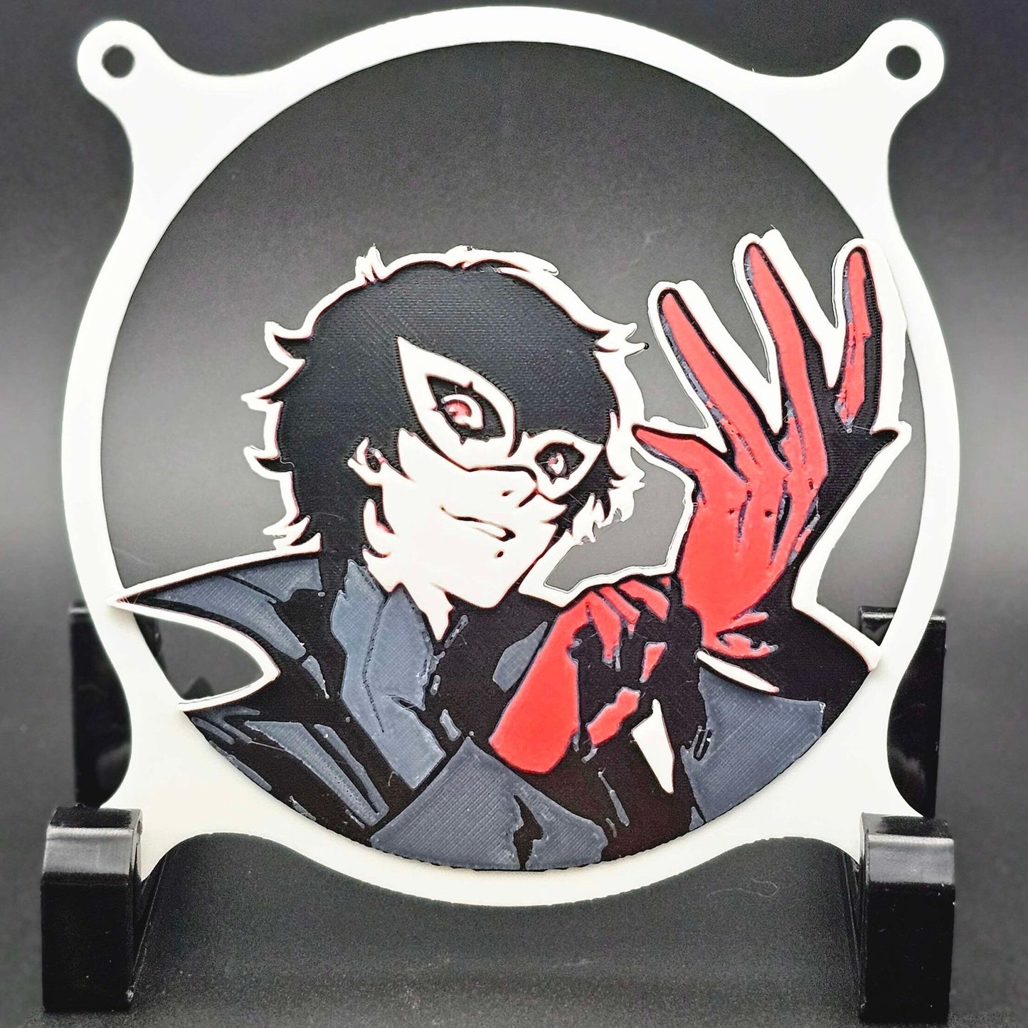Persona 5 Joker Phantom Thieves P5 Custom 3D Printed Artisan Gaming Computer Fan Grill