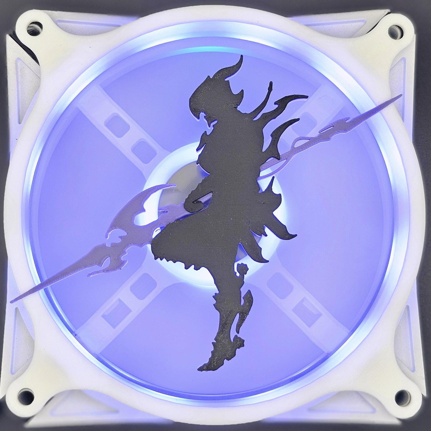 Final Fantasy XIV 14 FFXIV Dragoon DPS Job Class Estinien Custom 3D Printed Artisan Gaming Computer Fan Grill