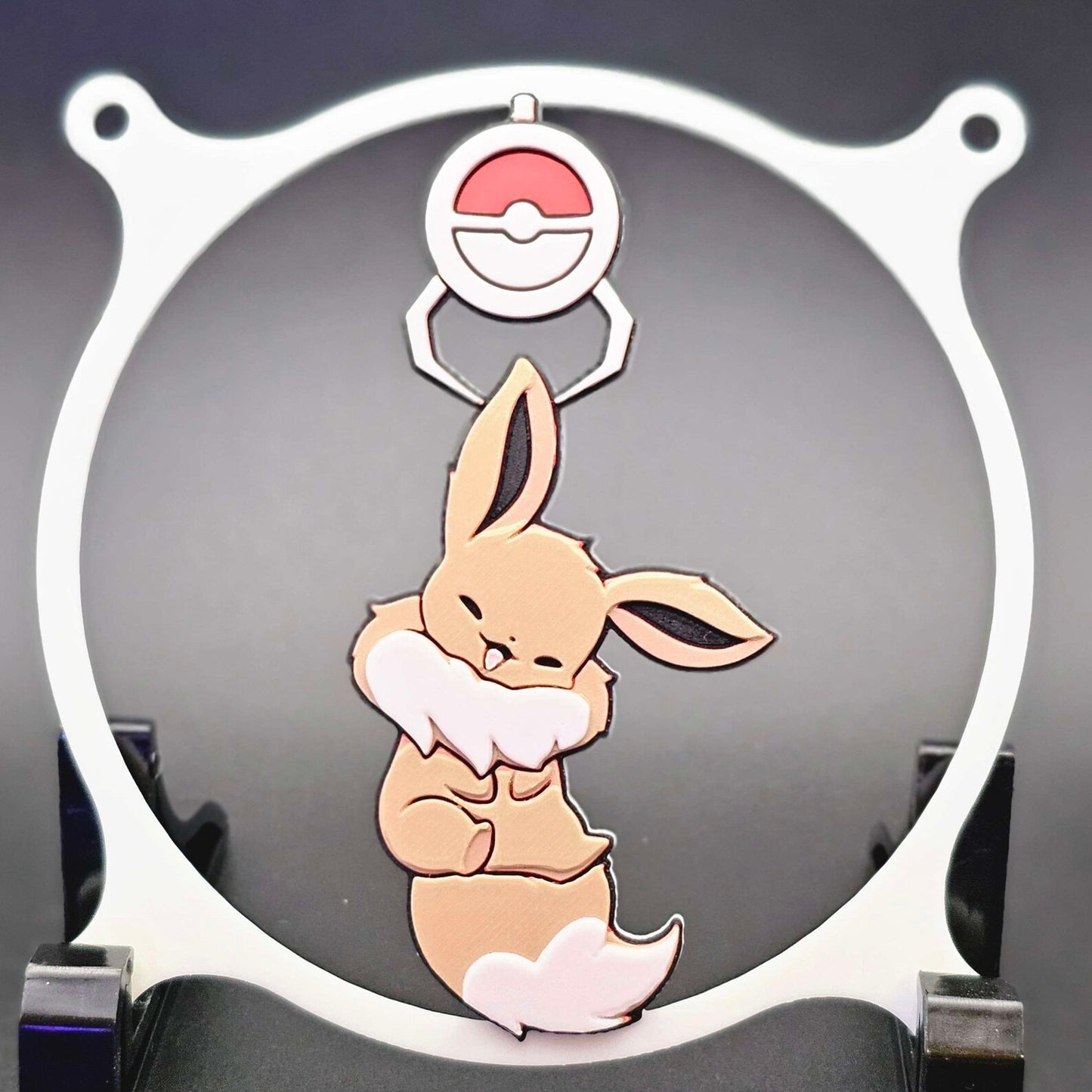 Pokemon Eevee Arcade Claw Machine Custom 3D Printed Artisan Gaming Computer Fan Grill - Classic Edition -