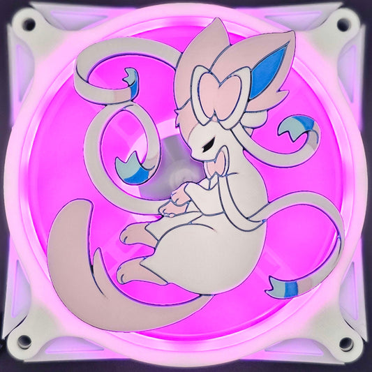 Pokemon Sylveon Custom 3D Printed Artisan Gaming Computer Fan Grill