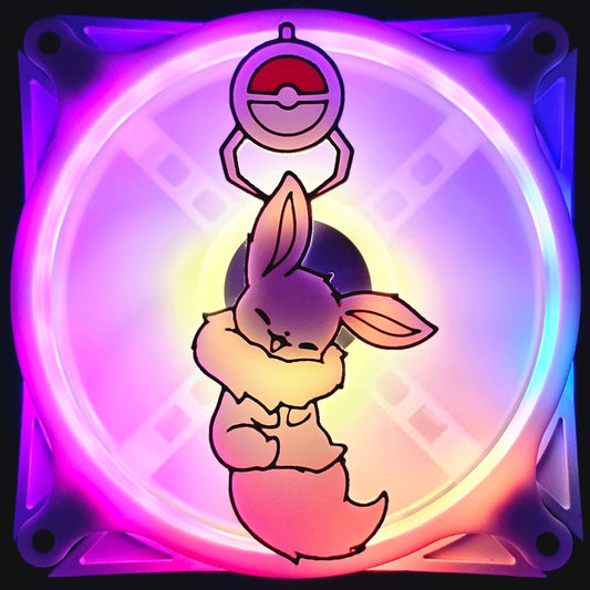 Pokemon Eevee Arcade Claw Machine Custom 3D Printed Artisan Gaming Computer Fan Grill - Moonlight Edition -