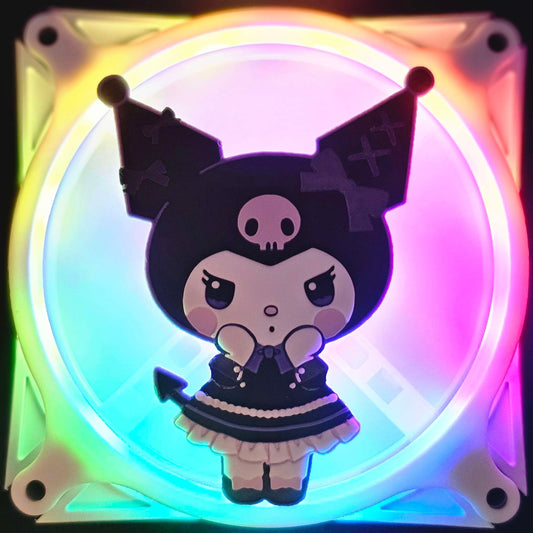 Sanrio Kuromi Custom 3D Printed Artisan Gaming Computer Fan Grill