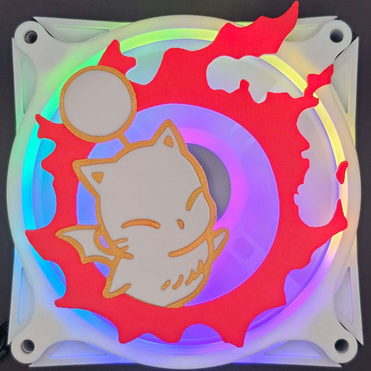 Final Fantasy XIV 14 FFXIV Moogle Meteor Custom 3D Printed Artisan Gaming Computer Fan Grill