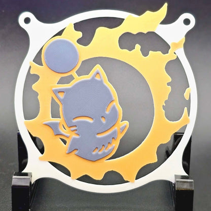 Final Fantasy XIV 14 FFXIV Moogle Meteor Custom 3D Printed Artisan Gaming Computer Fan Grill - 10th Anniversary Edition -