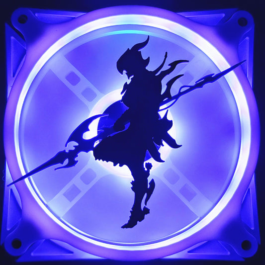 Final Fantasy XIV 14 FFXIV Dragoon DPS Job Class Estinien Custom 3D Printed Artisan Gaming Computer Fan Grill