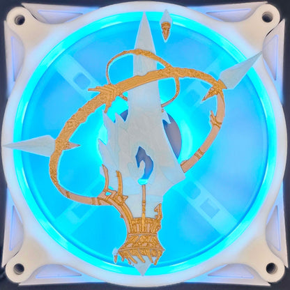 Final Fantasy XIV 14 FFXIV Aetheryte Custom 3D Printed Artisan Gaming Computer Fan Grill
