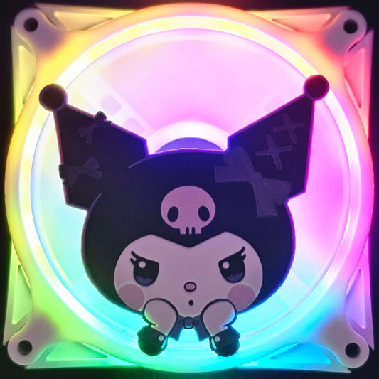 Sanrio Kuromi Custom 3D Printed Artisan Gaming Computer Fan Grill - Bust Edition -