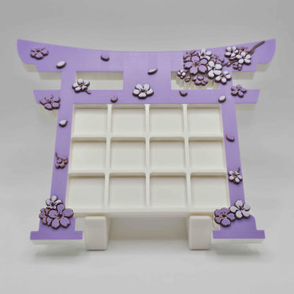 Japanese Cherry Blossom Sakura Torii Gate Custom 3D Printed Artisan Computer Keycap Display Tray (Keycaps NOT Included)