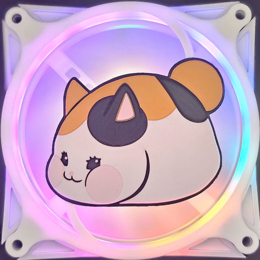 Final Fantasy XIV 14 FFXIV Fat Cat Minion Custom 3D Printed Artisan Gaming Computer Fan Grill