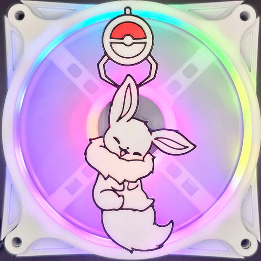 Pokemon Eevee Arcade Claw Machine Custom 3D Printed Artisan Gaming Computer Fan Grill - Moonlight Edition -