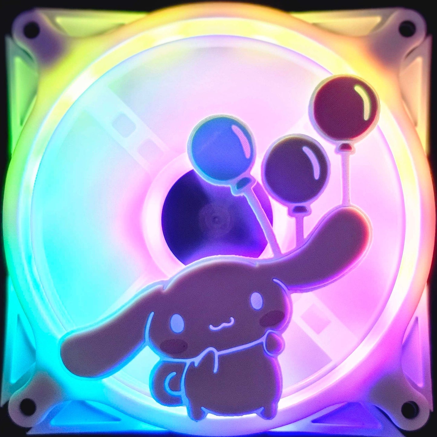 Sanrio Cinnamoroll Balloon Custom 3D Printed Artisan Gaming Computer Fan Grill