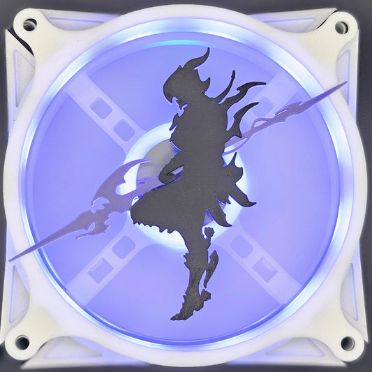 Final Fantasy XIV 14 FFXIV Dragoon DPS Job Class Estinien Custom 3D Printed Artisan Gaming Computer Fan Grill
