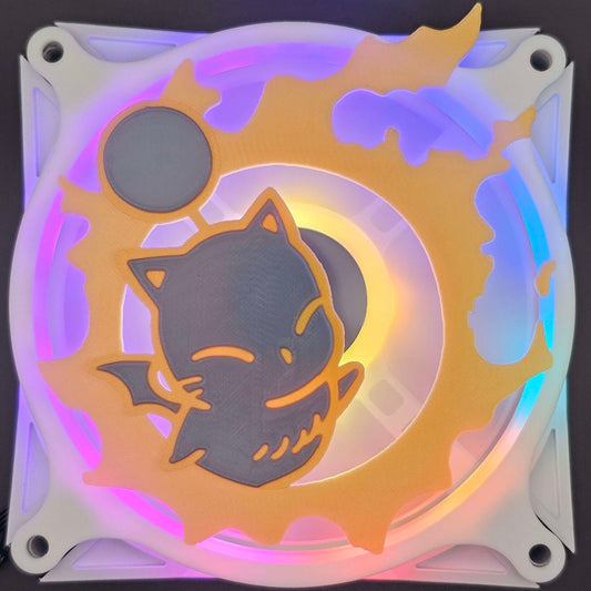 Final Fantasy XIV 14 FFXIV Moogle Meteor Custom 3D Printed Artisan Gaming Computer Fan Grill - 10th Anniversary Edition -