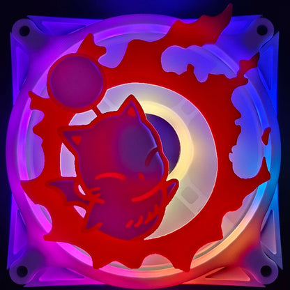 Final Fantasy XIV 14 FFXIV Moogle Meteor Custom 3D Printed Artisan Gaming Computer Fan Grill